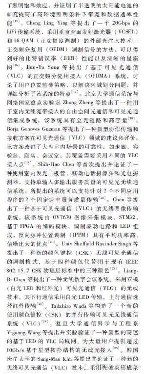 白光LED无线通信的研究进展