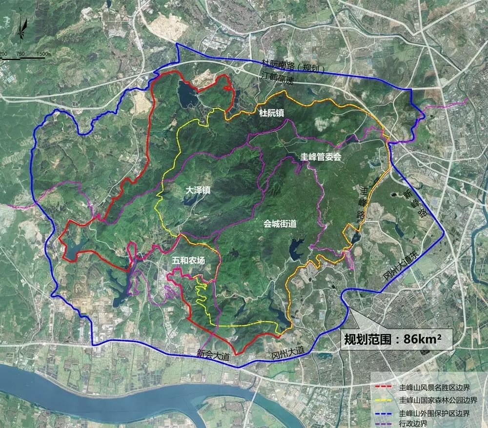 圭峰山新增3个出入口,16个旅游功能区!