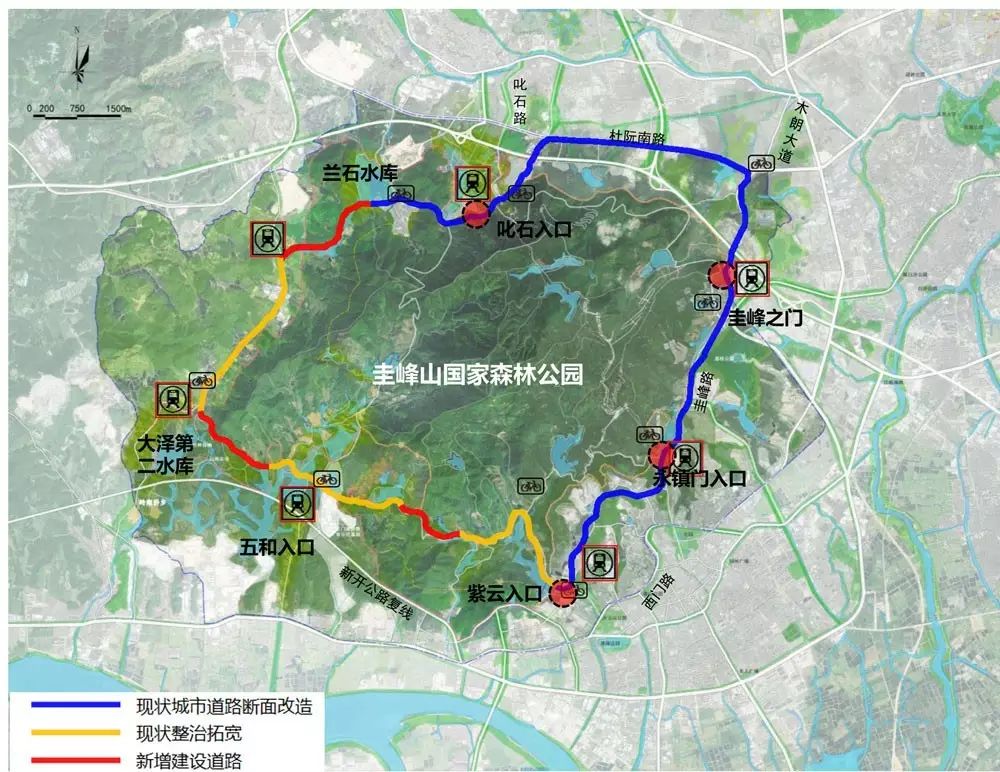 圭峰山新增3个出入口,16个旅游功能区!