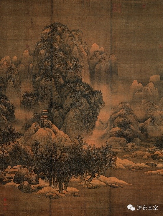 雪景寒林图解析 雪景寒林图解析