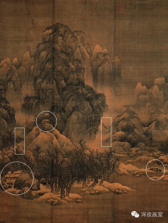 雪景寒林图解析