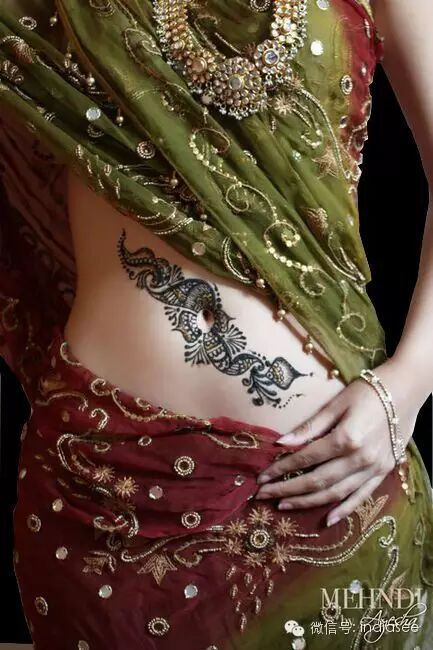 印度海娜体绘, <wbr>神秘性感的艺术!!