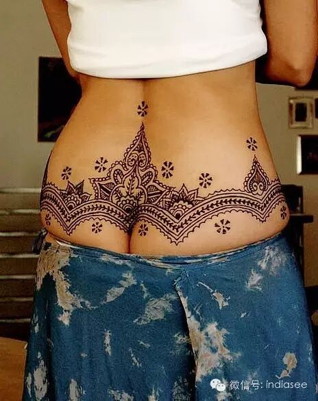 印度海娜体绘, <wbr>神秘性感的艺术!!