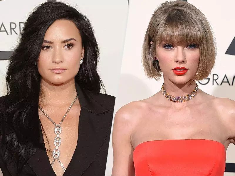 呆米Demi Lovato再次表示自己和霉霉Taylor Swift合不来?