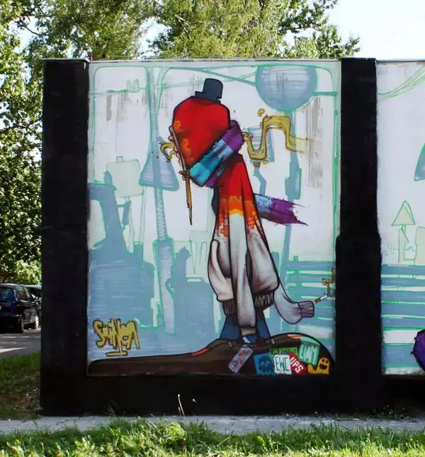 涂鸦 | 今天和大家分享波兰艺术家SAINER的墙绘作品 | 第36张