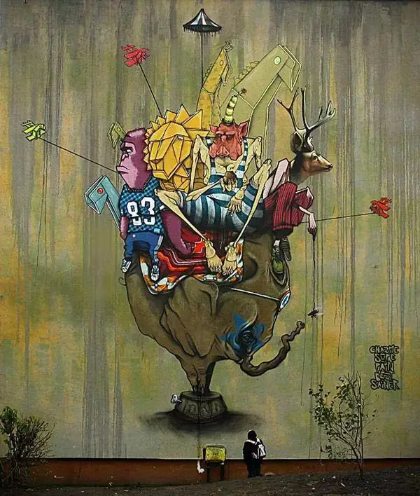 涂鸦 | 今天和大家分享波兰艺术家SAINER的墙绘作品 | 第60张