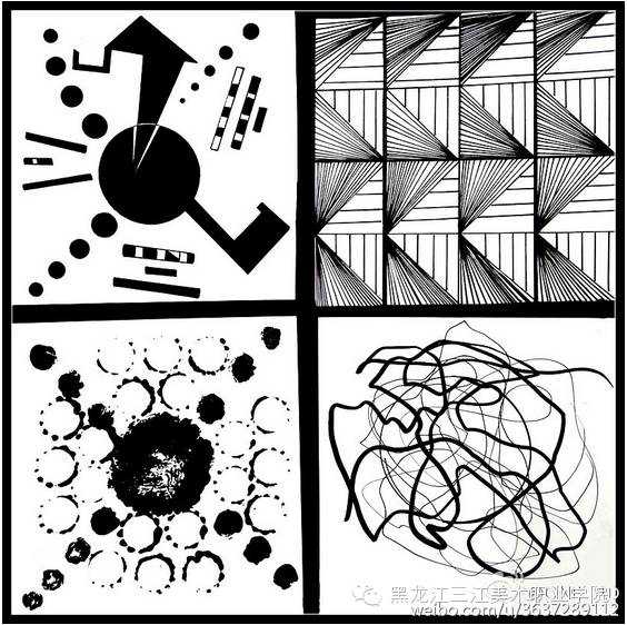黑龙江三江美术职业学院1541班《平面构成》课程作业赏析