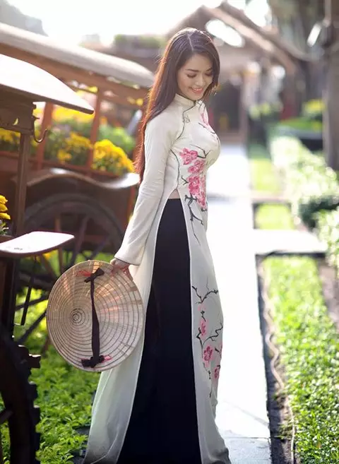 秀色可餐-越南投资,越南私募基金,奥黛（Ao Dai），雷同于中国旗袍的越南的传统服装。越南官方也以为奥黛源自中国旗袍。奥黛通常使用丝绸等,越南证券,越南美女,(8)