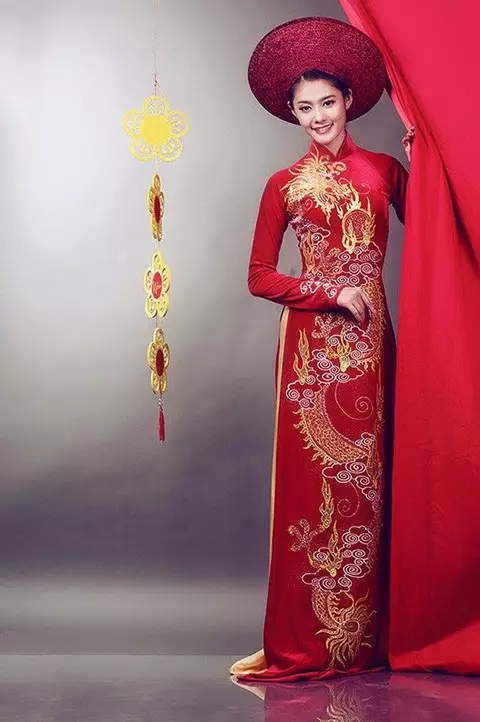 秀色可餐-越南投资,越南私募基金,奥黛（Ao Dai），雷同于中国旗袍的越南的传统服装。越南官方也以为奥黛源自中国旗袍。奥黛通常使用丝绸等,越南证券,越南美女,(25)