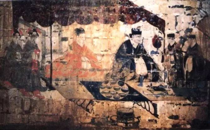 汉墓壁画 "夫妇宴饮图"
