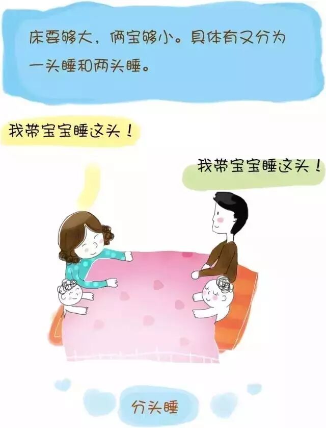 【双宝怎么睡】图示二胎之家的7种“睡”法-怀孕期