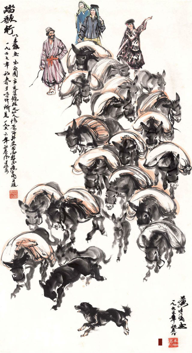 黄胄画驴 - 快乐者 快乐着 - shangshanruoshui的博客 黄胄画驴 - 快乐者 快乐着 - shangshanruoshui的博客