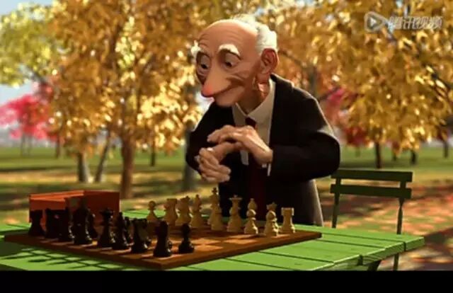 【国际象棋动画片】耍赖的老爷爷