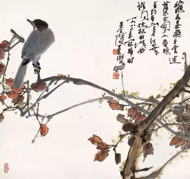 高冠华写意花鸟画,墨彩淋漓之美