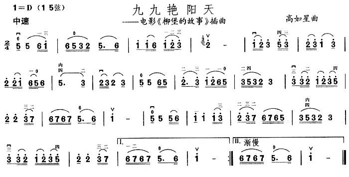 视频|九九艳阳天二胡演奏:于红梅