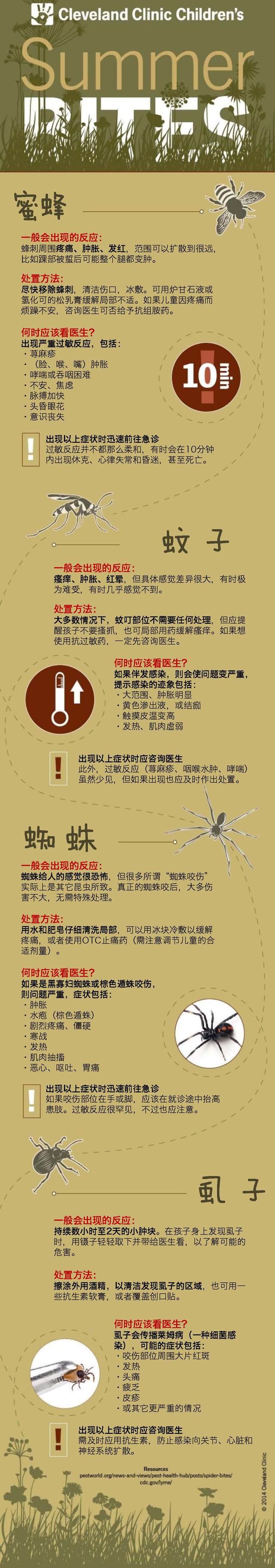 一图读懂—夏季虫咬