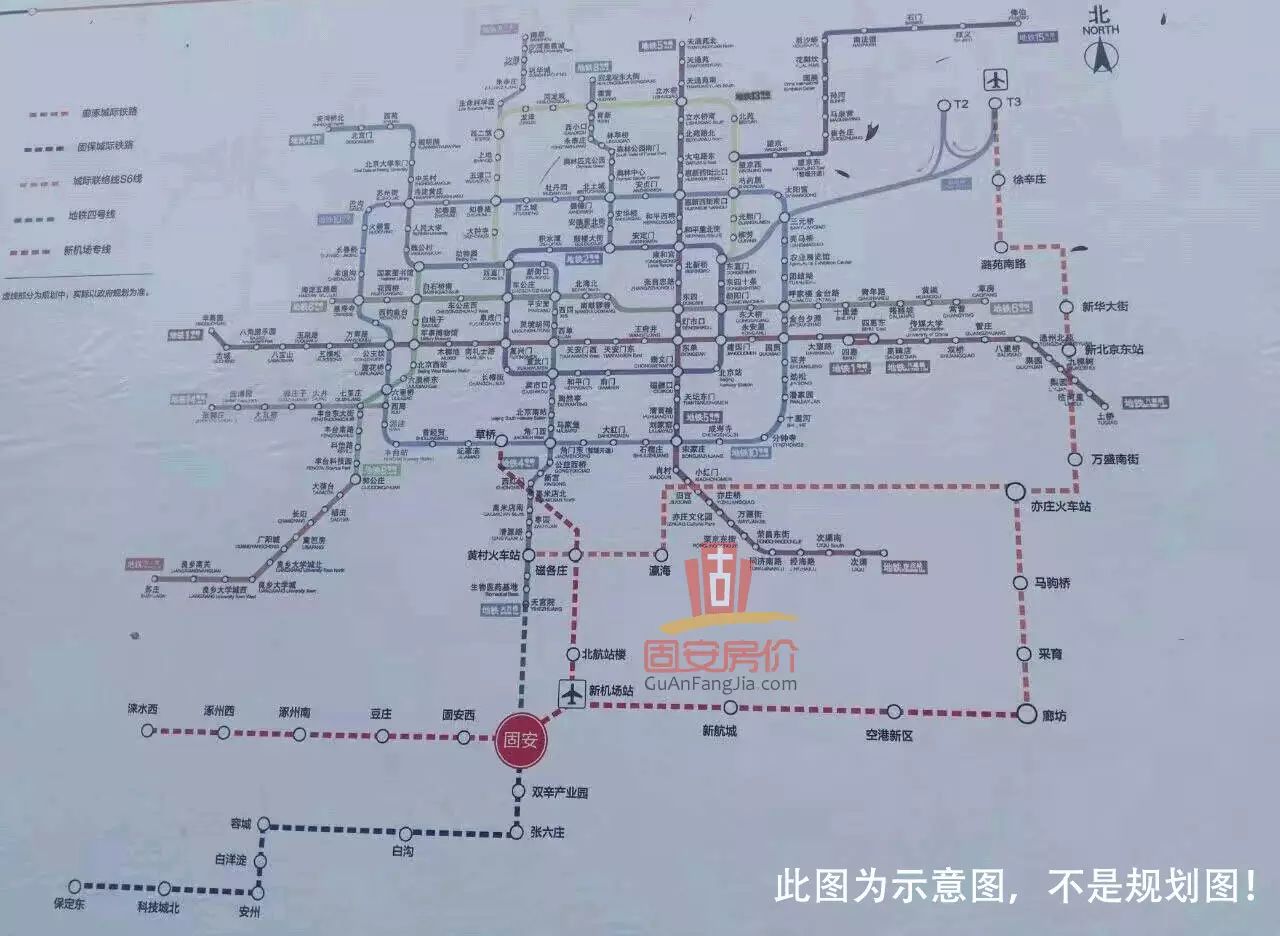 廊涿城铁规划起自香河站,路经天津武清,河北廊坊市,北京新机场,固安