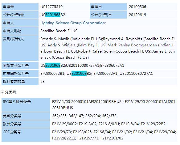 【专利诉讼】深圳珈伟在美国遭遇照明科学集团专利诉讼