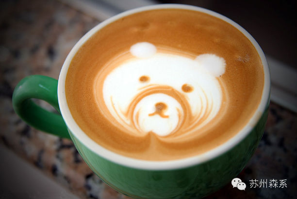 [转载]咖啡拉花——可爱小熊