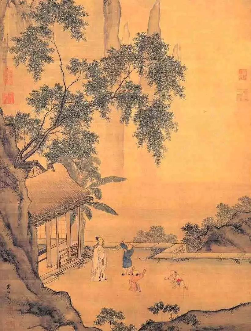 柳条依依柳叶青,画中杨柳尽风流