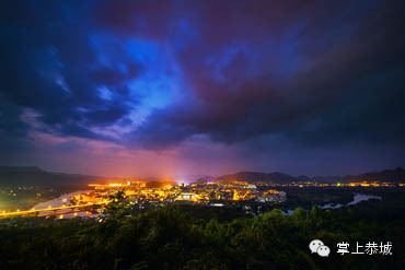 夜幕下的茶城，让人震撼的妩媚142 / 作者:@掌上恭城 / 帖子ID:101511