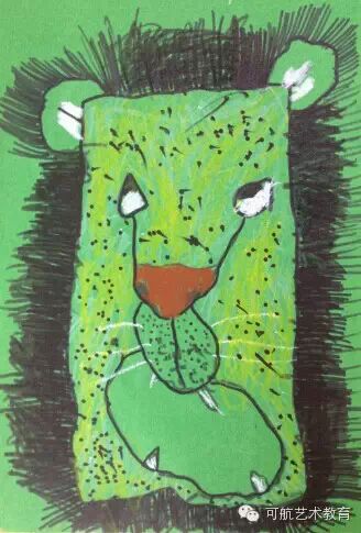 儿小班 游冠龙线描作品幼儿小班 李听轩剪贴画