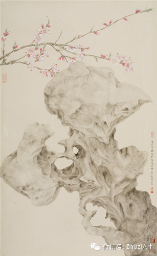 【诸子.艺品推荐】诸子版画花园—浪漫的太湖石与她们在画中结缘