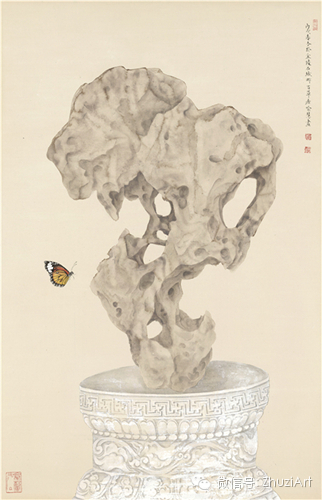 【诸子.艺品推荐】诸子版画花园—浪漫的太湖石与她们在画中结缘