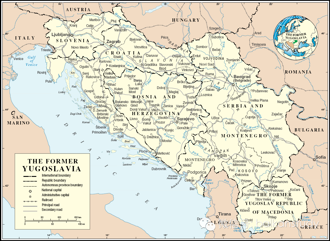 位置境域 塞尔维亚位于欧洲巴尔干半岛中部,这样的地理位置形成了该