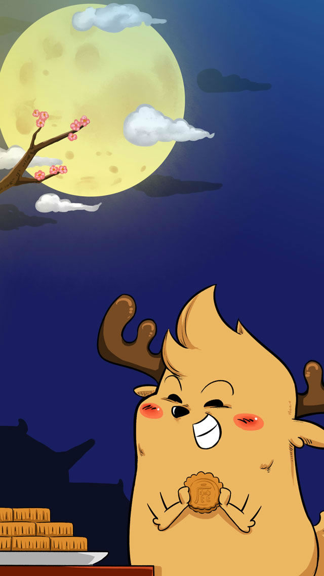 中秋福利‖鹿小漫壁纸免费送