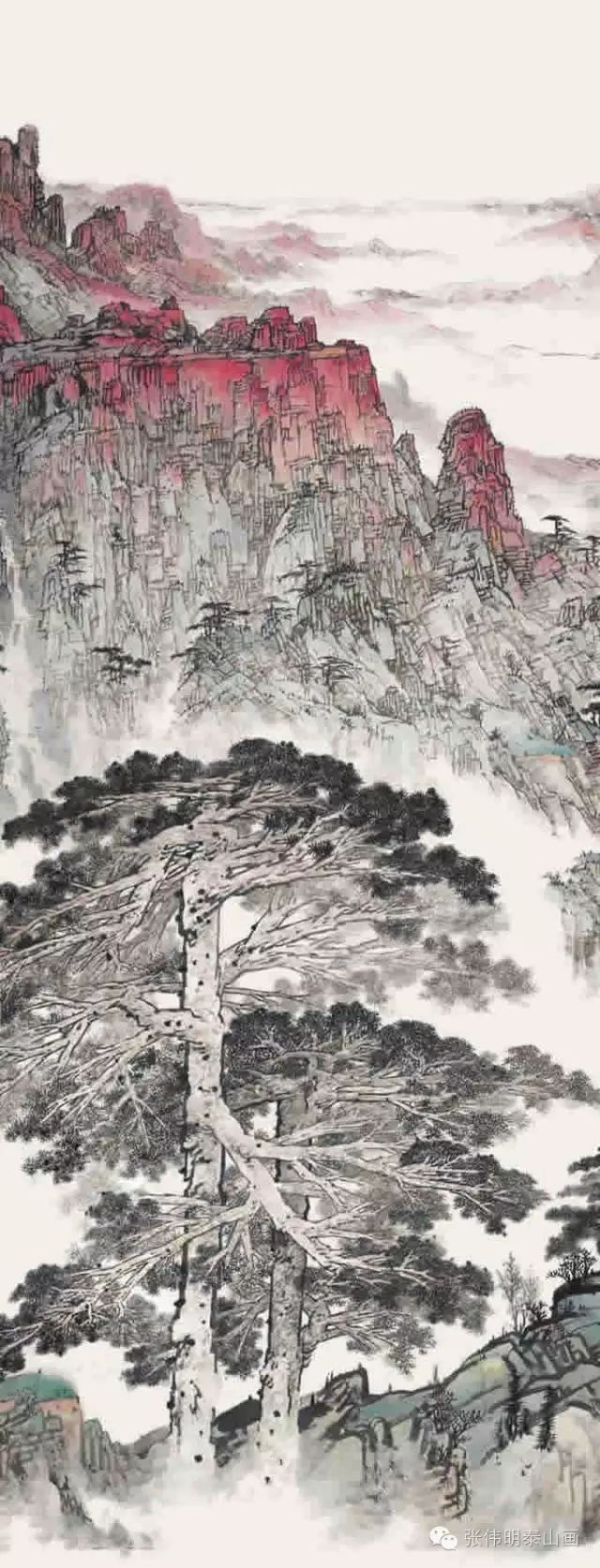 【新】精选【泰山画家张伟明的中国画作品欣赏】泰山画--全面了解一位