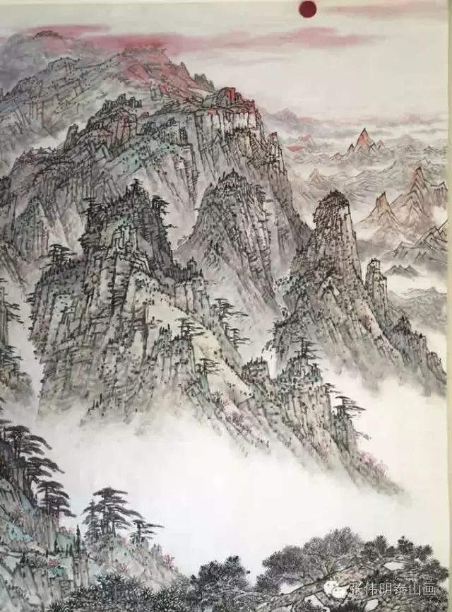 【新】精选【泰山画家张伟明的中国画作品欣赏】泰山画--全面了解一位