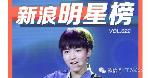 TFBOYS王俊凯再夺新浪明星榜