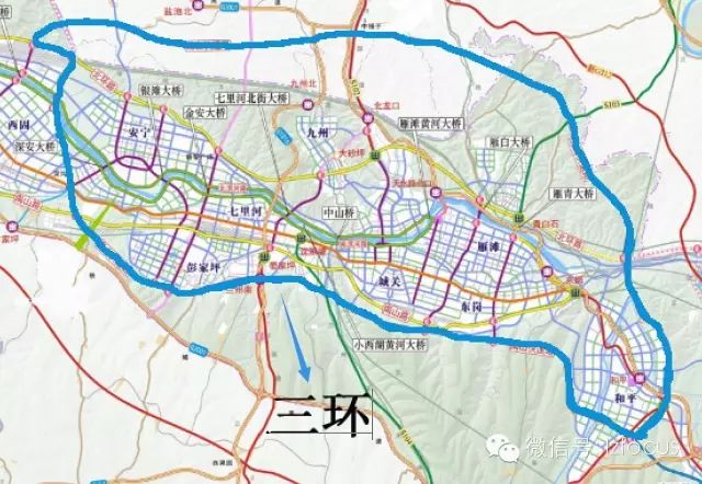 主要由规划的南山快速路和北山快速路的相关路段组成 据悉: 兰州北