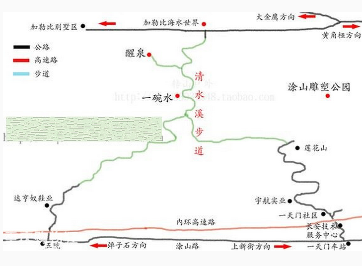 清水溪步道全长1550米,落差146米,在步道旁有一条小溪,风景不错,有