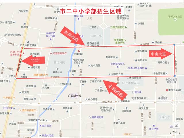 ↓先看图↓ 市直公办小学,初中招生区域划分图