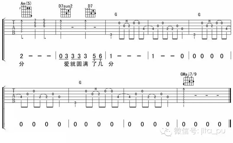 【吉他谱】张宇《给你们》