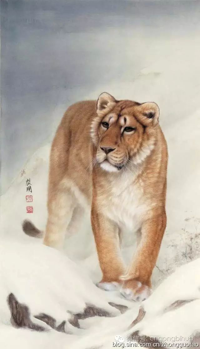 动物工笔画国画作品欣赏