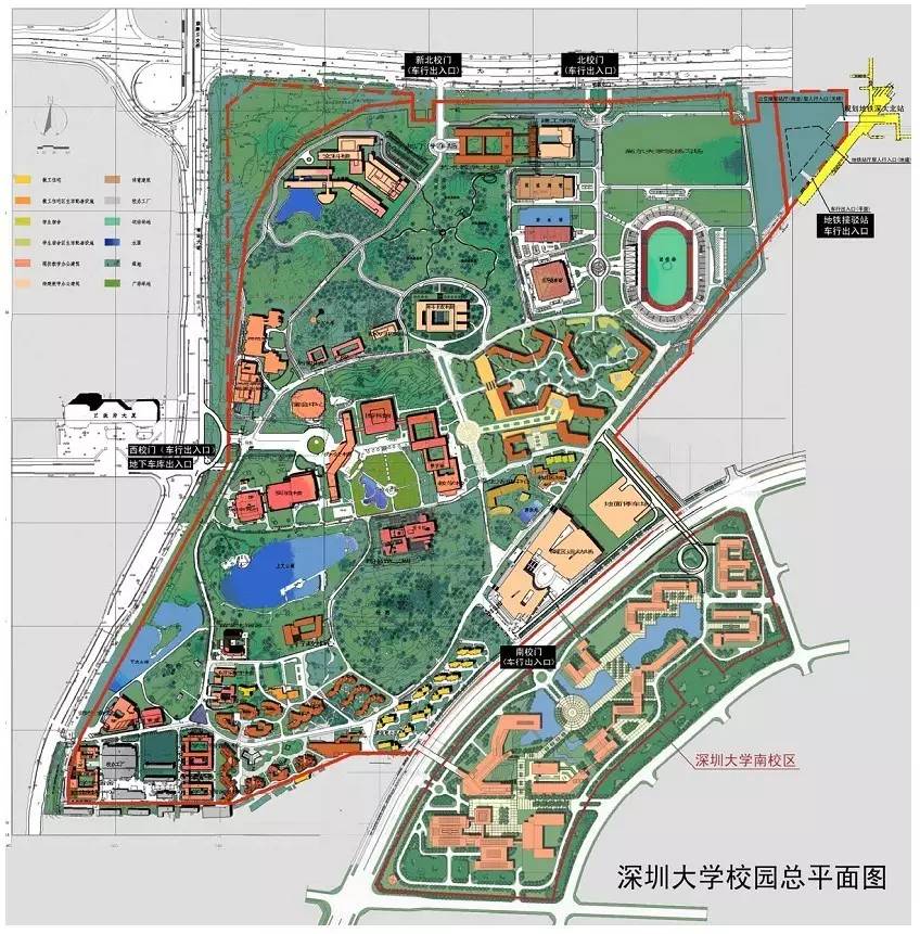 11.深圳大学校园总平面图