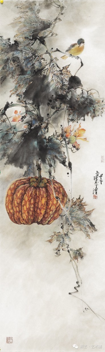 彩墨流韵 <wbr> <wbr>活色生香 <wbr>——陈志才的花鸟画