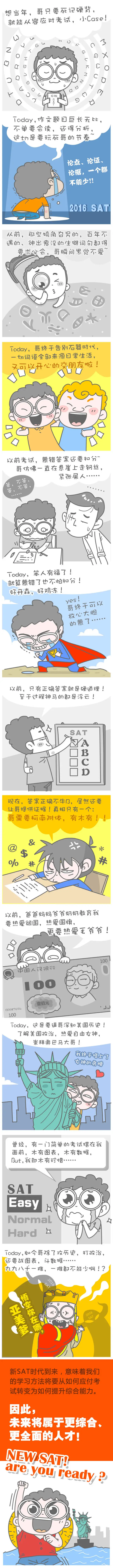 一张图看懂新旧SAT ：NEW SAT！Are You Ready？