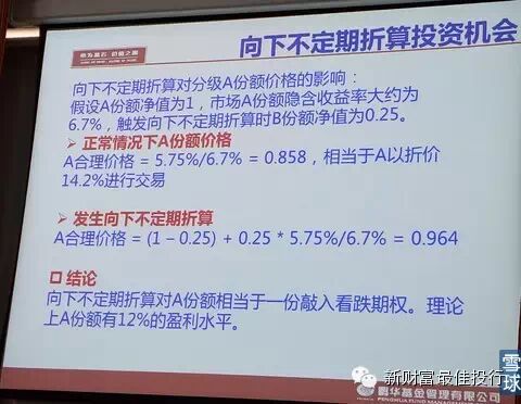 分级基金入门干货，教你如何套利！