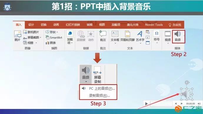 ppt如何加入音乐背景