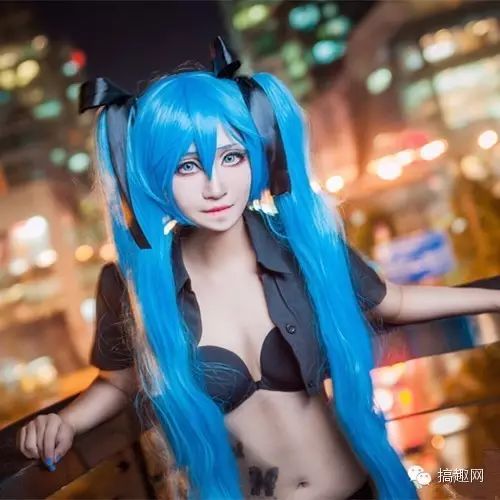 惊艳黑丝初音未来COS 白皙纯美京契世J