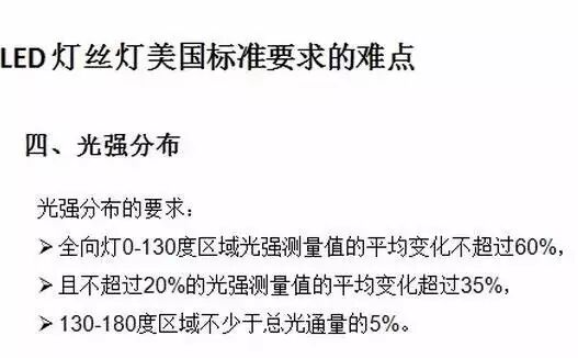 详解：LED灯丝灯的美国市场准入规则与难点