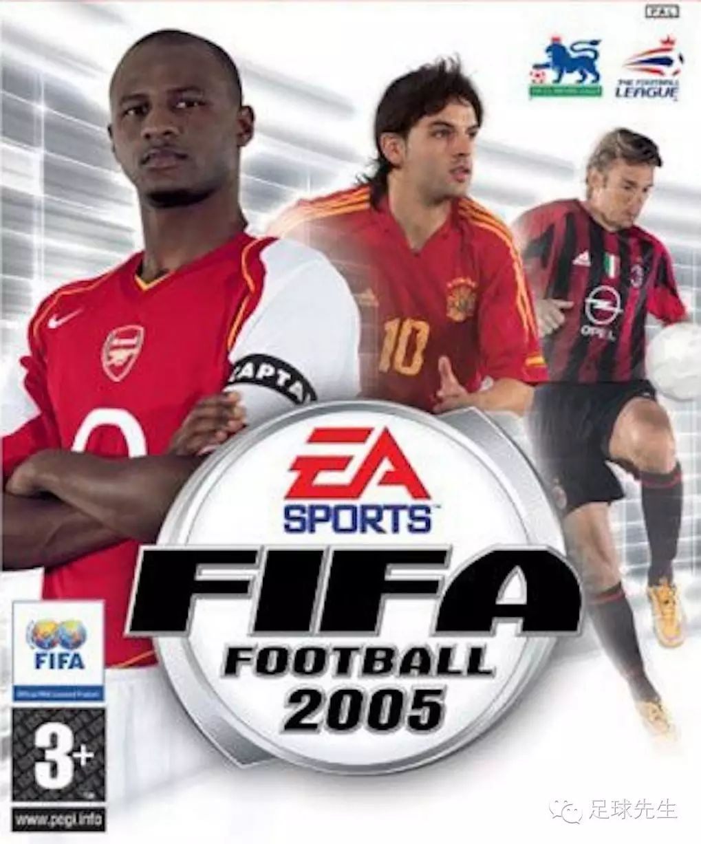 在《fifa 2004》中,阿森纳射手亨利第3次成为了封面人物.