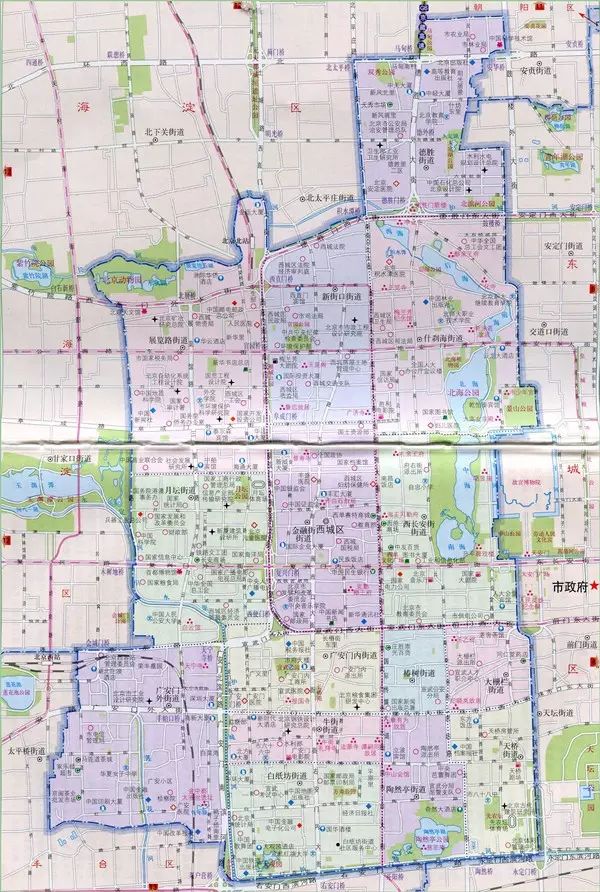 6平方千米划给西城.2010年6月,撤销西城区和宣武区,设立新的西城区.图片