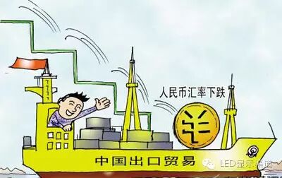 人民币汇率跌破5年新低！刺激LED屏企出口海外“捞钱”