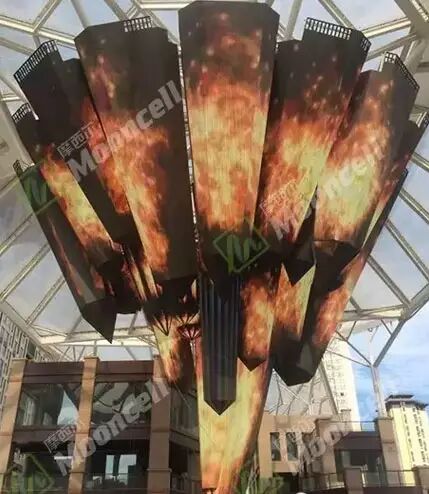 史上最大水晶屏由摩西尔魔方软件调试