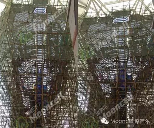 史上最大水晶屏由摩西尔魔方软件调试